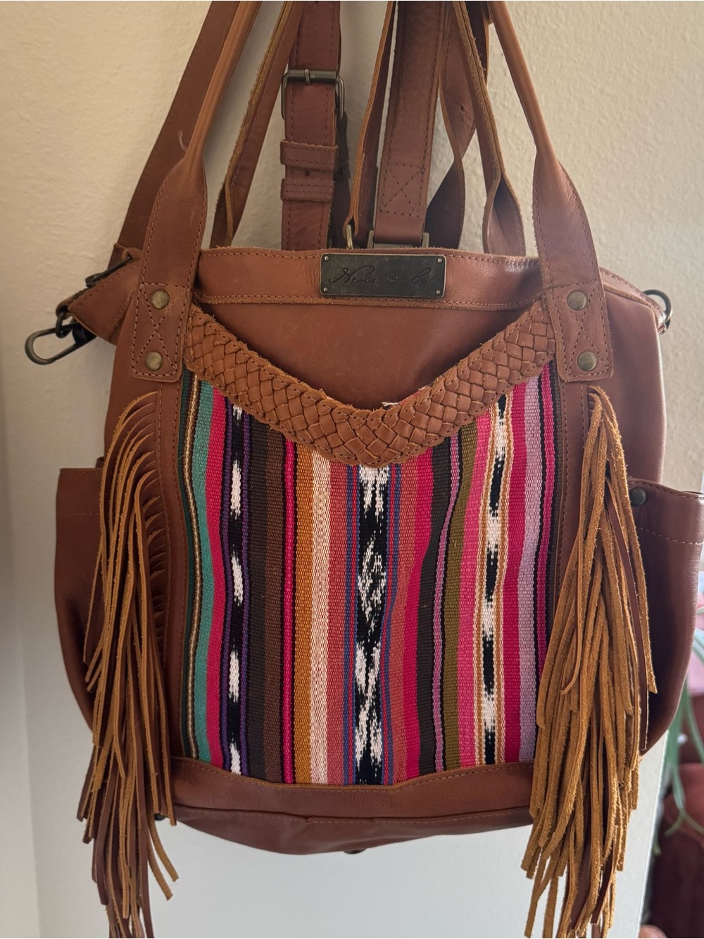 Nena & Co. Limited Edition Havana with Fringe The Perfect Bag